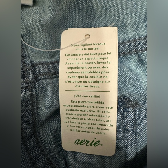 Aerie Distressed Light Blue Jeans / Joggers size S - Picture 5 of 7